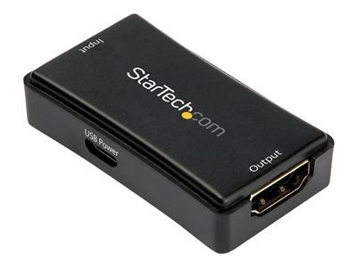  STARTECH.COM  Repetidor Extensor Amplificador HDMI con 14m de Alcance - Alimentado por USB -  4K de 60Hz - Soporte Audio 7.1  (HDBOOST4K2) - alargador para vídeo/audio - HDMIHDBOOST4K2