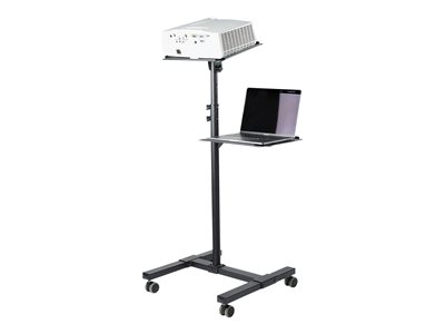 STARTECH.COM  Soporte Móvil para Proyector y Ordenador Portátil - Carrito de Servicio Pesado para Proyector (2 Estantes) - de Altura Ajustable para PreADJPROJCART