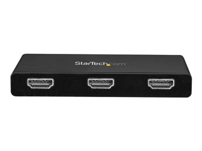  STARTECH.COM  Splitter Divisor USB-C a 3 Puertos HDMI - Hub Concentrador Ladrón MST USB Tipo C de 3 Puertos - adaptador de vídeo - HDMI / USB - 30 cmMSTCDP123HD