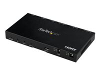 StarTech.com Splitter HDMI de 2 Puertos - 4K 60Hz con Escalador Incorporado - HDCP 2.2 - con Emulación EDID - Sonido Envolvente 7.1 (ST122HD20S) - separador de vídeo/audio - 2 puertos