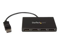 StarTech.com Splitter Multiplicador DP 1.2 a 4 puertos DisplayPort - Hub MST - bifurcador de vídeo - 4 puertos