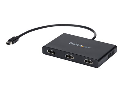  STARTECH.COM  Splitter Multiplicador Mini DisplayPort a 3 puertos HDMI - Hub MST DP 1.2 - separador de vídeo/audio - 3 puertosMSTMDP123HD