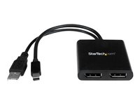 StarTech.com Splitter Multiplicador Mini DP 1.2 a 2 puertos DisplayPort - Hub MST - bifurcador de vídeo - 2 puertos MSTMDP122DP