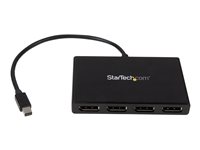 StarTech.com Splitter Multiplicador Mini DP 1.2 a 4 puertos DisplayPort - Hub MST - bifurcador de vídeo - 4 puertos