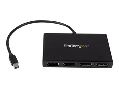  STARTECH.COM  Splitter Multiplicador Mini DP 1.2 a 4 puertos DisplayPort - Hub MST - bifurcador de vídeo - 4 puertosMSTMDP124DP