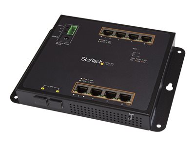  STARTECH.COM  Switch Conmutador de Red Gigabit Ethernet con 8 Puertos RJ45 PoE+ y 2 Puertos SFP - de Montaje en Pared - Gestionado - conmutador - 10 puIES101GP2SFW