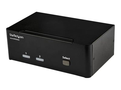  STARTECH.COM  Switch Conmutador KVM de 2 Puertos DisplayPort - 4K 60Hz - conmutador KVM / audio / USB - 2 puertosSV231DPDDUA2