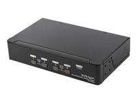 StarTech.com Switch Conmutador KVM de 4 Puertos DisplayPort de 4K 60Hz - KVM de 4 Puertos DP - conmutador KVM / audio - 4 puertos
