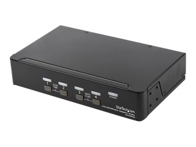  STARTECH.COM  Switch Conmutador KVM de 4 Puertos DisplayPort de 4K 60Hz - KVM de 4 Puertos DP - conmutador KVM / audio - 4 puertosSV431DPUA2