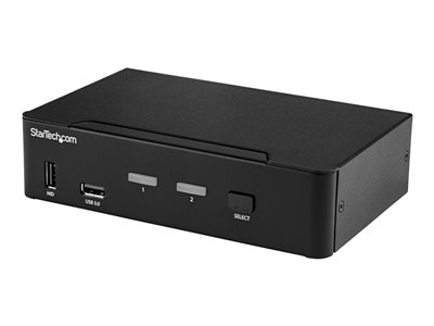  STARTECH.COM  Switch Conmutador KVM DisplayPort de 2 Puertos - 4K 60Hz - Switch KVM DisplayPort 1.2 - conmutador KVM / audio / USB - 2 puertos - Conforme a la TAASV231DPU34K