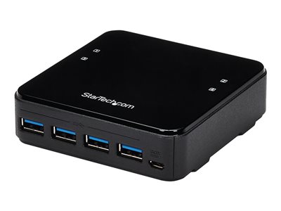  STARTECH.COM  Switch Conmutador USB 3.0 4x4 para Compartir Dispositivos Periféricos - hub - 4 puertosHBS304A24A