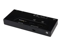 StarTech.com Switch Matricial HDMI de 2x2 con Conmutado Automático y Prioritario - Selector Conmutador Matrix 1080p Mando a Distancia EDID - interruptor de vídeo/audio - 2 puertos