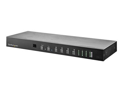  STARTECH.COM  Switch Multiplicador de Vídeo HDMI 4K de 60Hz - Matriz de 4x4 - de Montaje en Rack - con Control Remoto por Ethernet y RS232 - interruptor de vídeo/audio - 4 puertosVS424HD4K60