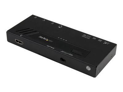  STARTECH.COM  Switch Selector Automático HDMI de 4 Puertos - Conmutado Rápido 4K con Detección Automática y Control Serie - interruptor de vídeo/audio - 4 puertosVS421HD4KA