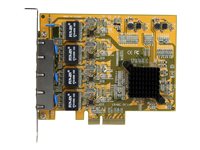 StarTech.com Tarjeta Adaptador de Red PCI Express PCI-E Ethernet Gigabit con 4 Puertos RJ45 de 1Gbps - adaptador de red - PCIe - Gigabit Ethernet x 4