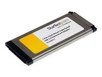 StarTech.com Tarjeta Adaptador ExpressCard/34 USB 3.0 de 1 Puerto con UASP - Montaje al Ras - Controladora SuperSpeed 34 mm Flush Mount - adaptador USB - ExpressCard - USB 3.0