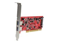 StarTech.com Tarjeta Adaptador PCI USB 3.0 SuperSpeed de 2 Puertos - Hub Concentrador Interno - 2x USB 3.0 A Hembra - adaptador USB - PCI-X - USB 3.0 x 2