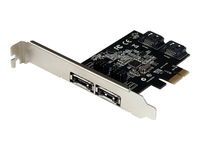  STARTECH.COM  Tarjeta Adaptadora Controladora PCI Express PCIe 2 Puertos eSATA Externos 2 Puertos SATA Internos - SATA III - 6Gbps - controlador de almacenamiento - SATA 6Gb/s / eSATA 6Gb/s - PCIe x1PEXESAT322I