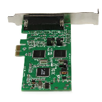 StarTech.com Tarjeta Adaptadora PCI Express PCIe de 4 Puertos Serie Serial Combo RS232 y RS485 RS 422  - 4x DB9 Macho - Perfil Doble - adaptador serie - PCIe - 4 puertos