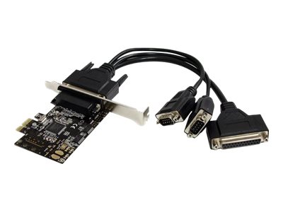  STARTECH.COM  Tarjeta Adaptadora PCI Express PCIe PCI-e 2 Puertos Serie 1 Paralelo con Breakout Cable Multiconector RS232 Serial DB9 DB25 - adaptador paralelo / serial - PCIe - 2 puertosPEX2S1P553B