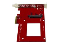 StarTech.com Tarjeta Adaptadora PCI Express U.2 NVMe SFF8639 de 2,5