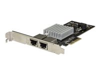 StarTech.com Tarjeta de Red PCI Express con 2 Puertos 10GBase-T - Tarjeta de Red PCI-E de 10 Gb NBASE-T con Chipset X550 - adaptador de red - PCIe 3.0 x4 - 10Gb Ethernet x 2