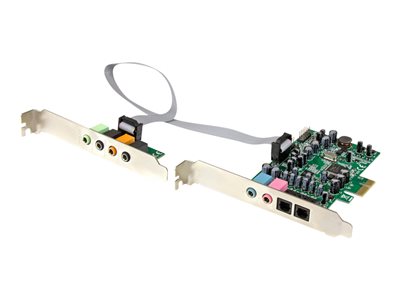 StarTech.com Tarjeta de sonido PCI Express con sonido envolvente de 7.1  canales 24bit 192 kHz - SPDIF Multicanal - tarjeta de sonido-PEXSOUND7CH