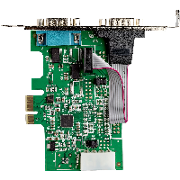 StarTech.com Tarjeta PCI Express Adaptadora de 2 Puertos Serie RS232 - Tarjeta Controladora Serial PCIe RS232 - PCIe a DB9 UART16950 - Tarjeta de Expansión - Windows y Linux (PEX2S953) - adaptador serie - PCIe - RS-232 x 2