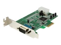 StarTech.com Tarjeta PCI Express Adaptadora Serie RS232 DB9 de 1 Puerto UART16550 - Tarjeta PCIe Controladora de Host Serial RS232 - Tarjeta de Expansión de Perfil Bajo - Windows y Linux (PEX1S553LP) - adaptador serie - PCIe - RS-232