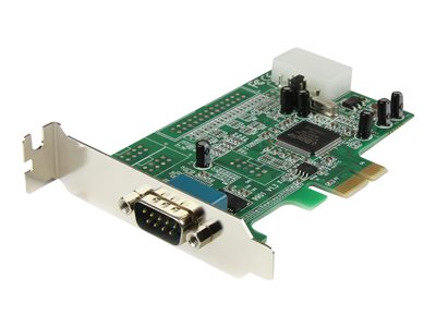  STARTECH.COM  Tarjeta PCI Express Adaptadora Serie RS232 DB9 de 1 Puerto UART16550 - Tarjeta PCIe Controladora de Host Serial RS232 - Tarjeta de Expansión de Perfil Bajo - Windows y Linux (PEX1S553LP) - adaptador serie - PCIe - RS-232PEX1S553LP