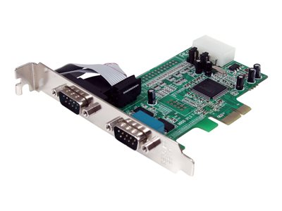  STARTECH.COM  Tarjeta PCI Express Adaptadora Serie RS232 DB9 de 2 Puertos UART16550 - Tarjeta PCIe Controladora de Host Serial RS232 - Tarjeta de Expansión - Windows y Linux (PEX2S553) - adaptador serie - PCIe - RS-232 x 2PEX2S553