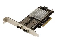 StarTech.com Tarjeta PCI Express de Red de Fibra de 10GB con 2 Puertos de SFP+ Abiertos - Chipset Intel 82599 - adaptador de red - PCIe 2.0 x8