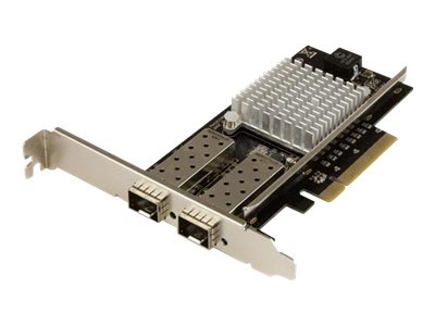  STARTECH.COM  Tarjeta PCI Express de Red de Fibra de 10GB con 2 Puertos de SFP+ Abiertos - Chipset Intel 82599 - adaptador de red - PCIe 2.0 x8PEX20000SFPI