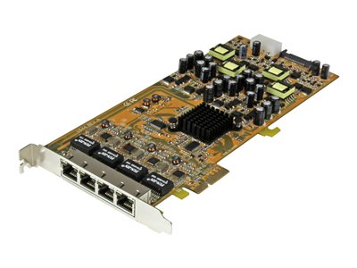  STARTECH.COM  Tarjeta PCI Express de Red Ethernet Gigabit con 4 Puertos RJ45 PoE Power over Ethernet - Alimentación por Ethernet - adaptador de red - PST4000PEXPSE