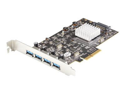  STARTECH.COM  Tarjeta PCIe 4 Puertos USB-A - Tarjeta PCI Express USB Tipo A 3.1/3.2 Gen 2 10Gb 2 Chipsets - Win/Mac/Linux (PEXUSB314A2V2) - adaptador USB - PCIe 3.0 x4 - USB 3.1 Gen 2 x 4PEXUSB314A2V2