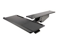 StarTech.com Under Desk Keyboard Tray, Full Motion & Height Adjustable Keyboard and Mouse Tray, 10