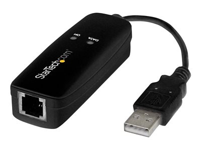  STARTECH.COM  USB 2.0 Fax Modem, 56K External Hardware Dial Up V.92 Modem/Dongle/Adapter, Computer/Laptop Fax Modem, USB to Telephone Jack, USB Data MoUSB56KEMH2