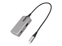 StarTech.com USB C Multiport Adapter, USB-C to 4K 60Hz HDMI 2.0, 100W Power Delivery Pass-through (PD 3.0), 3-Port 10Gbps USB Hub, USB Type-C Mini Dock, 10