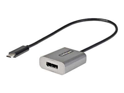  STARTECH.COM  USB C to DisplayPort Adapter - 8K/4K 60Hz USB-C to DisplayPort 1.4 Adapter Dongle - USB Type-C to DP Monitor Video Converter - Works w/Thunderbolt 3 - w/12
