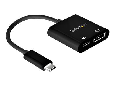  STARTECH.COM  USB C to DisplayPort Adapter with Power Delivery, 8K 60Hz/4K 120Hz USB Type C to DP 1.4 Monitor Video Converter w/60W PD Pass-Through Charging, HBR3, Thunderbolt 3 Compatible - USB-C Male to DP Female (CDP2DP14UCPB) - adaptador USB/DisplayPortCDP2DP14UCPB
