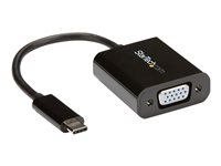 StarTech.com USB-C to VGA Adapter - Black - 1080p - Video Converter For Your MacBook Pro - USB C to VGA Display Dongle (CDP2VGA) - adaptador USB / VGA - USB-C a HD-15 (VGA) - 18 m