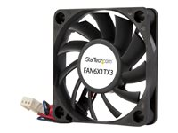 StarTech.com Ventilador Fan para Chasis Caja de Ordenador PC Torre  - 60x10mm - Conector TX3 - kit de ventilador del sistema