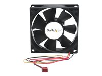 StarTech.com Ventilador Fan para Chasis Caja de Ordenador PC Torre  - 80x25mm - Conector TX3 - kit de ventilador del sistema FANBOX2
