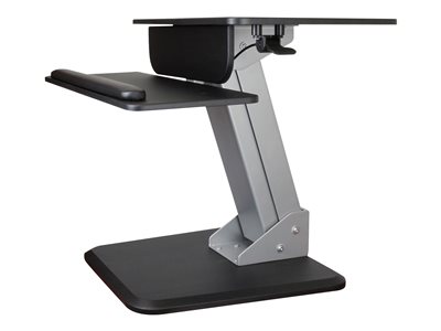  STARTECH .com Height Adjustable Standing Desk Converter - Sit Stand Desk with One-finger Adjustment - Ergonomic Desk - kit de montaje - para pantalla LCD / teclado / ratón / cuaderno - negro, plataARMSTS