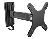 StarTech.com Soporte de pared de un solo giro para monitor - Montura VESA para Pantallas de hasta 27 Pulgadas - brazo ajustable - para monitor/panel plano - negro