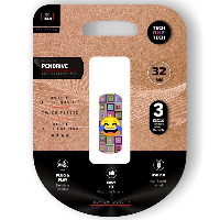 TECH ONE TECH Pendrive 32GB Tech One Tech Emoji meparto USB 2.0 TEC4403-32
