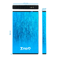 Tooq TQE-2527BL Caja HDD 2.5" USB 3.1 Gen1/USB 3.0 TQE-2527BL