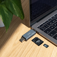 Tooq TQR-3001G Lector USB3.0 (USB-C+USB-A) SD/TF TQR-3001G