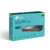 10-PORT POE GIGABIT SWITCH     CPNTDESKTOP WITH 8-PORT POE+ TL-SG1210MP