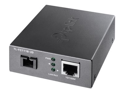  TP-LINK  TL-FC111B-20 - conversor de soportes de fibra - 10Mb LAN, 100Mb LANTL-FC111B-20